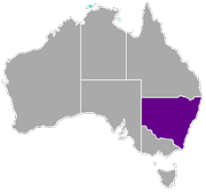 New South Wales & ACT map