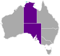 Northern Territory & South Australia map